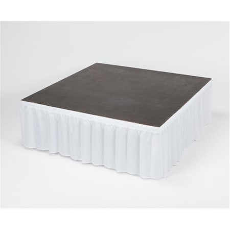 Go-Go 100 Percent Polyester High Kwik-Stage Skirt - White GO2606696